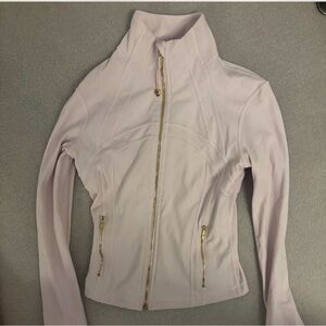 Lululemon Athletica Soft Pink Ski Jacket with Gold Zippers